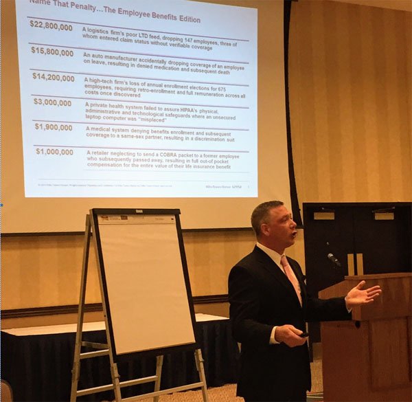 WPELRA's tweet photo. It's  a beautiful morning in Sheboygan, WI and the 2018 WPELRA ATC is off and running. We have a great turnout this year and looking forward to two great days of training. Pictured below is keynote speaker, Randy Fox and Jason Sheffield from Willis Towers Watson. #wpelra2018 https://t.co/IOEOS0wIKl