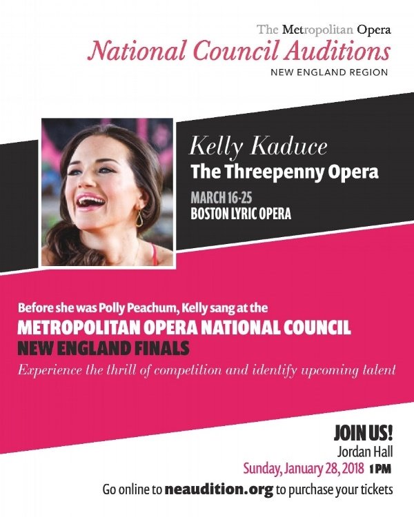 BostLyricOpera's tweet photo. From our Friends at The Metropolitan Opera National Council Auditions. Tickets at https://t.co/LKdNy3mJqu. #ThreepennyBLO https://t.co/Alimb1Zxk5