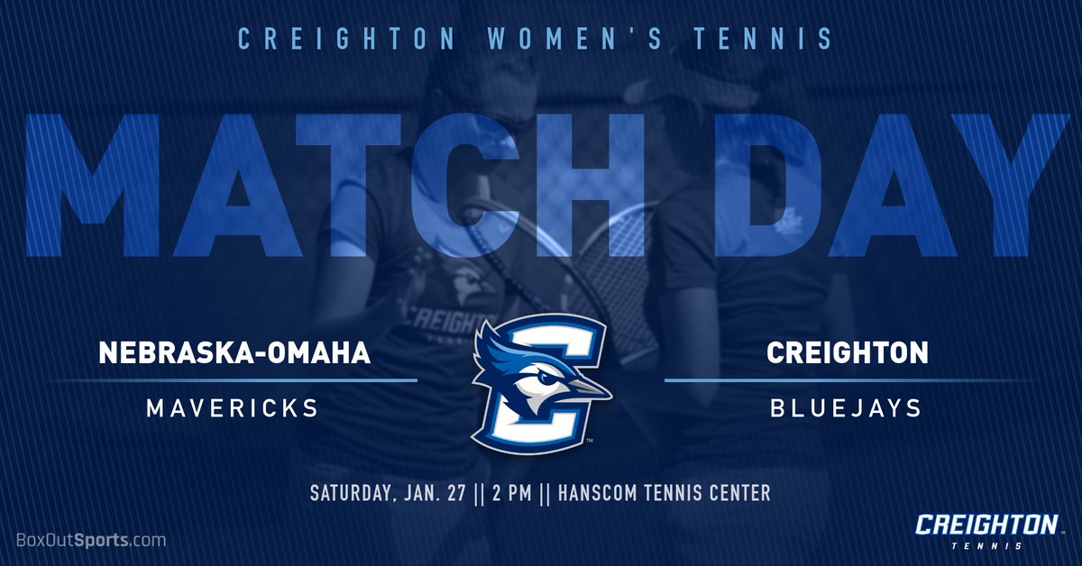 M A T C H D A Y

The Bluejays open their home schedule this afternoon against Nebraska-Omaha at the Hanscom Tennis Center. #GoJays