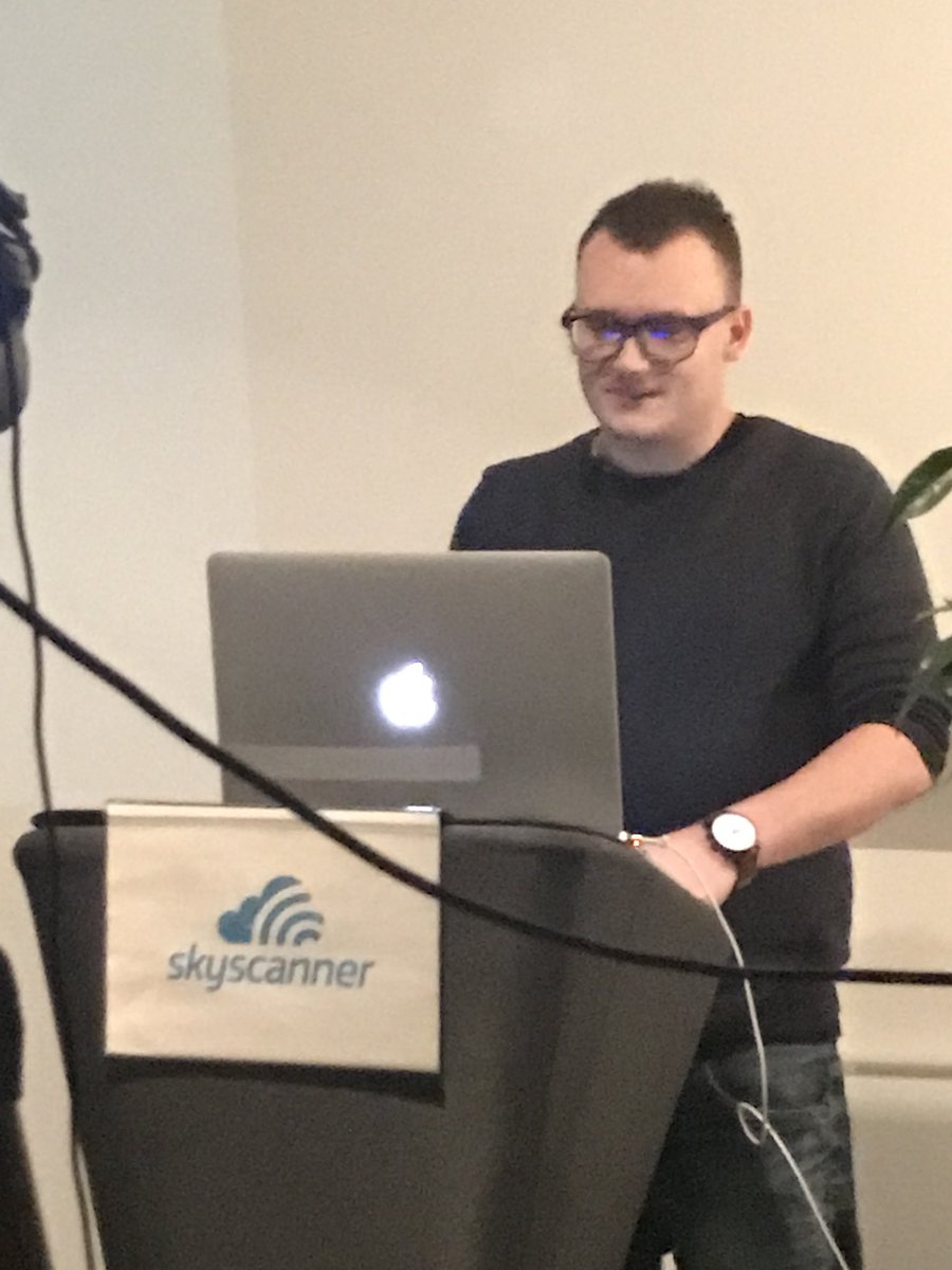 nsbudapest's tweet photo. David in the house, talking about animations! @Skyscanner #iOS #Meetup https://t.co/RzVG5paSBS