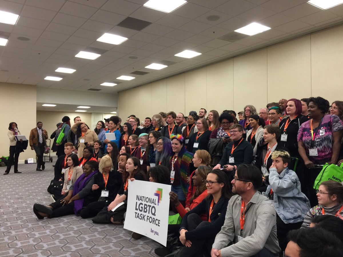 faithinactionTF's tweet photo. #creatingchange18 Advocates are launched to go to meet their legislators for Queer Voices on the Hill! The National LGBTQ Task Force supports advocates on Day 2 of Creating Change https://t.co/pFGfihn9uQ