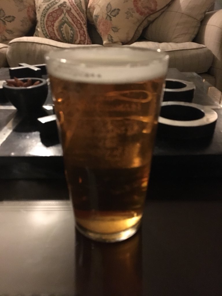FanExperienceCo's tweet photo. Enjoying a fabulous pint of Striding the Riding (Pale Ale) courtesy of @HelmsleyBrewing here at the outstanding @Pheasant_Harome ahead of a meet up of fellow #WRA2017 judges & @GaryVerity https://t.co/i2aX6NNUCr