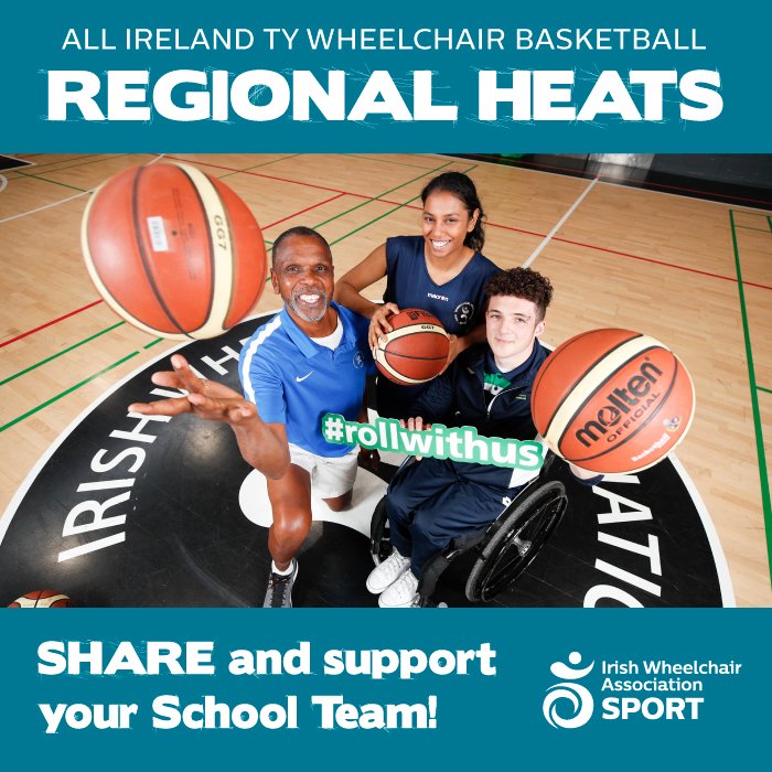 IrishWheelchair's tweet photo. Congratulations to our first regional finalists @gcmhuireag who will be travelling to represent their region at the All-Ireland Wheelchair Basketball Championships at the National Basketball Arena this March @IWASport #rollwithus https://t.co/siQ30sNrOU