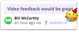 RoadmapSpace's tweet photo. We're soft launching our @Salesforce integration today. Here's an example of a feedback captured from a SF case. 
https://t.co/q1Zj8fnFZB https://t.co/R4xNDZUGuQ