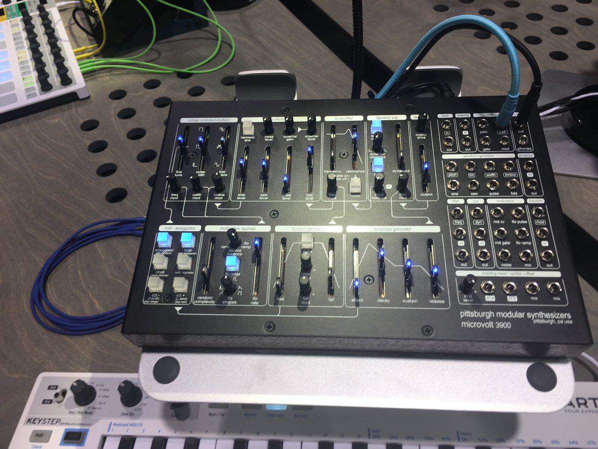 SyntheticThings's tweet image. #microvolt #synthesizer from @pghmodular #namm2018