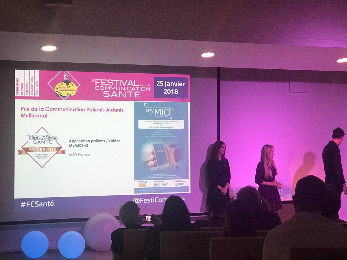 NBreban's tweet photo. Félicitations My MICI by @MSDFrance #FCSante #bronze @FestiComSante https://t.co/XQmbsTb4dK