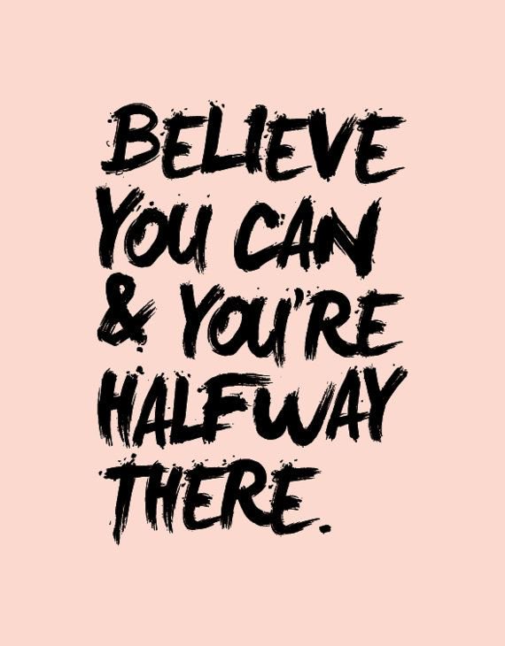 The more time you spend believing in yourself and others around you, the less time occupied by doubt and negativity. YOU got this ❤️