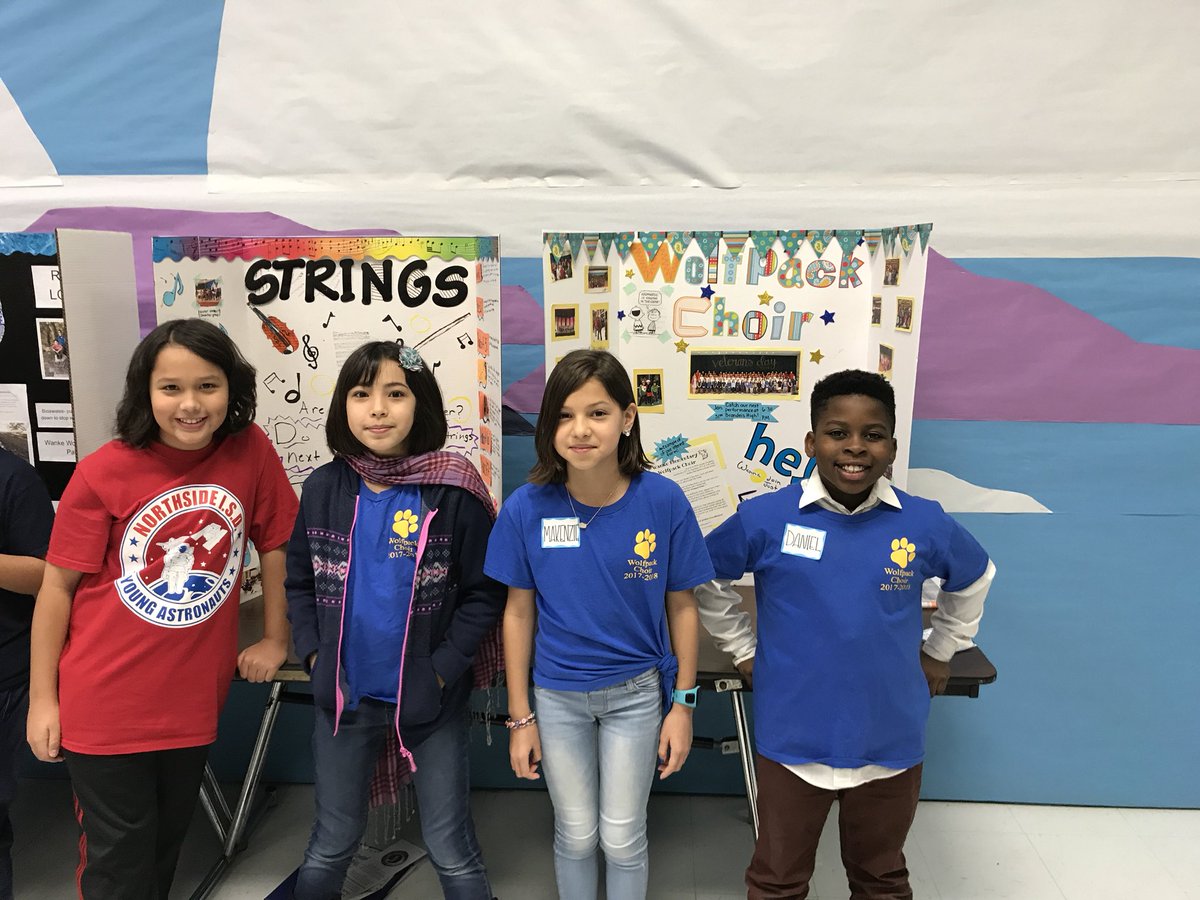 WankeMusic's tweet photo. The kiddos are all ready to talk to you about choir &amp; strings! Stop by the stage and say hi! #leadershipday @NISDWanke https://t.co/GST2BwRNZV