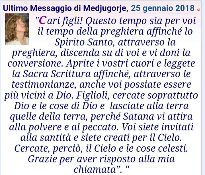 LA MADONNA AL MONDO!!! (ASCOLTATELA PRIMA CHE SIA TARDI 🙏🙏🙏) MEDJUGORJE