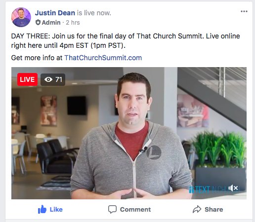 Adam_McLaughlin's tweet photo. WooHoo! Live at #thatchurchsummit - thanks @justinjdean and @vanbaird for the opportunity... https://t.co/VOD0vADs39