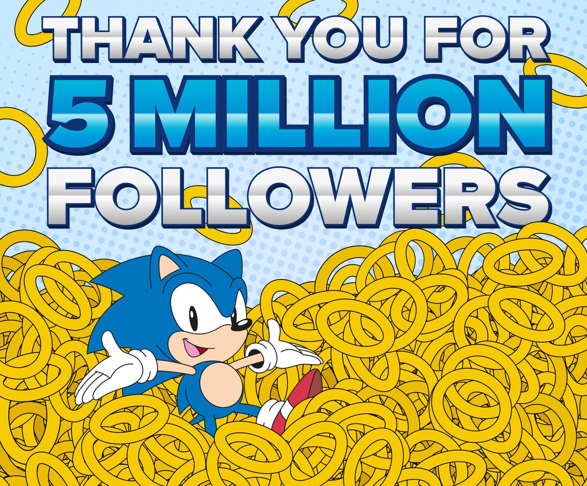 sonic_hedgehog's tweet photo. Two years ago, a million followers sounded crazy. Today, we celebrate an even bigger milestone, and it’s thanks to all of you! https://t.co/hNPCFmKwaE