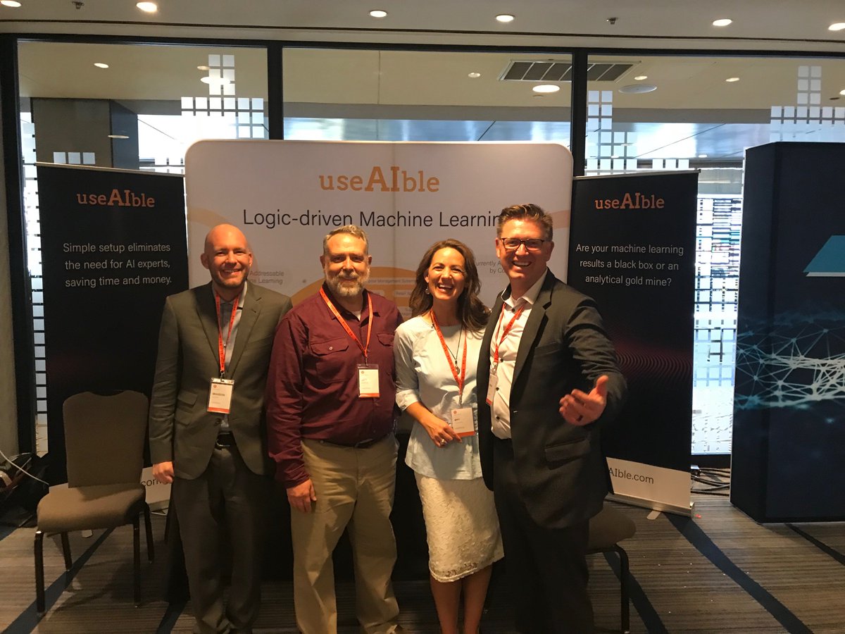 RevRoadHQ's tweet image. We're off to a great start at #REWORKDL with @useAIble! We couldn't be more excited to be right in the middle of all things #AI. #MachineLearningRevolution
