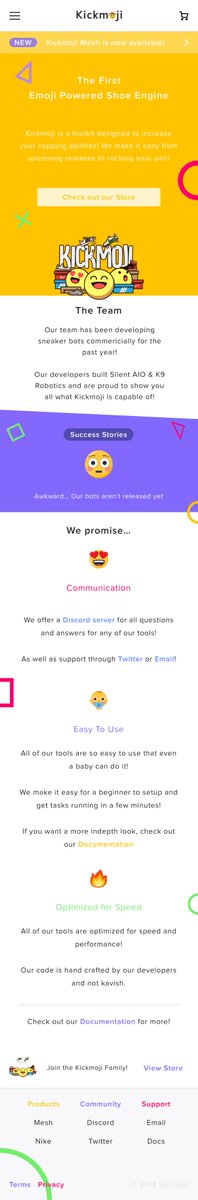 kickmoji_io's tweet photo. Our website will be up and running very soon! Here's a close mockup of our landing page! https://t.co/SIws3AzjR2