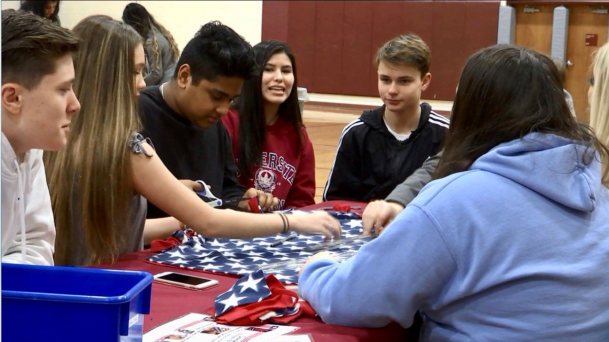 HONORING OUR VETERANS: The students at <a href="/BroadRunHS/">Broad Run HS</a> created handmade blankets and letters to give to Honor Flight veterans as a thanks for their service. Tune in to News4 at 5 pm for this heartwarming story! <a href="/BRHS_DECA/">BROAD RUN DECA</a> <a href="/VirginiaDECA/">Virginia DECA</a> <a href="/nbcwashington/">NBC4 Washington</a>