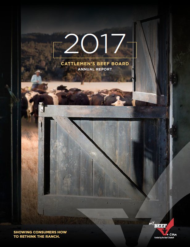 BeefCheckoff's tweet photo. Interested in learning more about the FY17 #BeefCheckoff program accomplishments? Take a look at the Annual Report here. RT to share! https://t.co/qC44GFLC4R https://t.co/l3ZbE1m3Yc