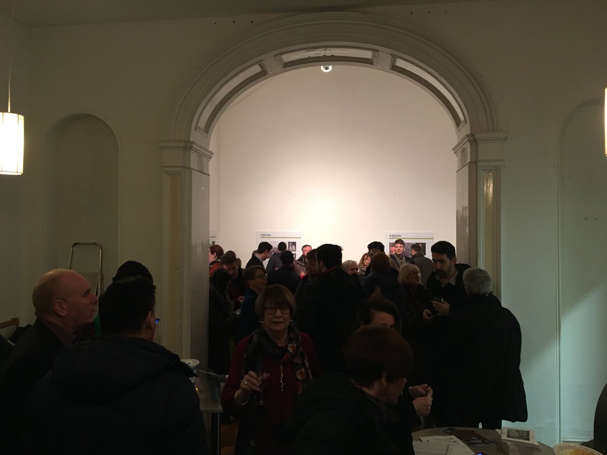 ulsterahs's tweet photo. Crowds gather at @old_museum Building for first UAH event of the year. Lecture: ‘Glamour & Gloom: 1930s Architecture in Belfast’ by Tanja Poppelreuter. FULL HOUSE! https://t.co/ue3bQaGkrK