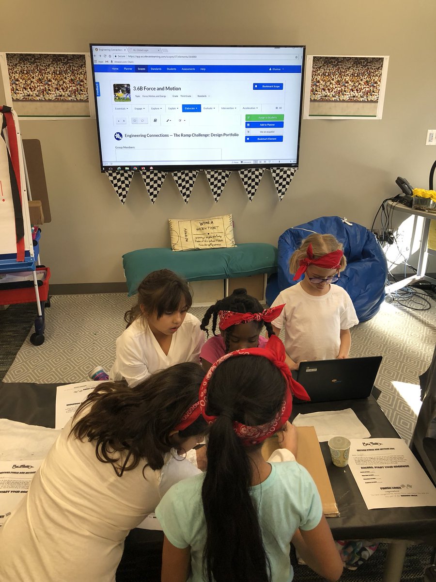 LEThomas_ECE's tweet photo. Ss completed a Force and Motion Experiment yesterday during our “Groves Force & Motion 500”! 🏎🏁 we love using @STEMscopes during our science experiment! @HumbleISD_GE #Thomastribe #thirdGE https://t.co/KXOV5tb77e