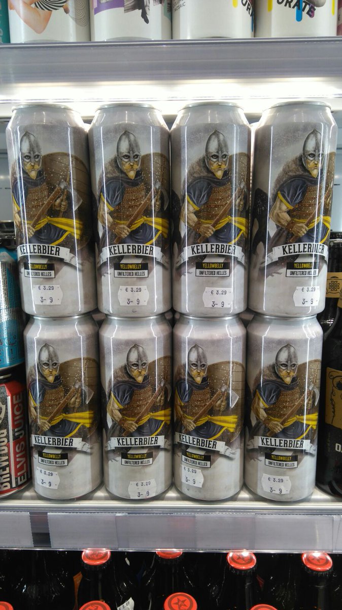craftcentral's tweet photo. Very new 3 for €9 and very fresh out of the box from @YellowBellybeer #KellerBier 500ml unfiltered Hellers lager 4.3% #IrishCraftBeer #SupportIrishJobs @YellowBellyDan @YellowBellyDarr @YellowBellyFerg https://t.co/iT4mEoqDKB