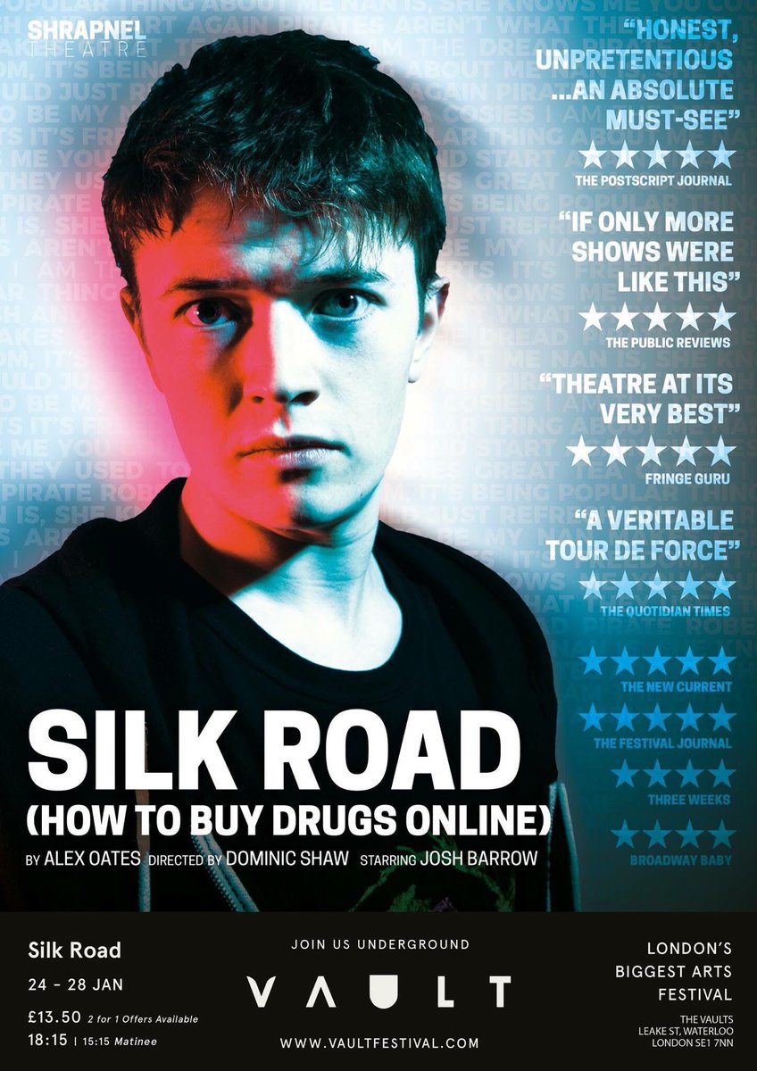 TheLiveReview1's tweet photo. Fab performance. Enagaging, Imagainative and Enthralling !@SilkRoadThePlay @FunkSmuggler @SilkRoadThePlay @VAULTFestival #alexoates #TheVaults https://t.co/veAJxxBFgH