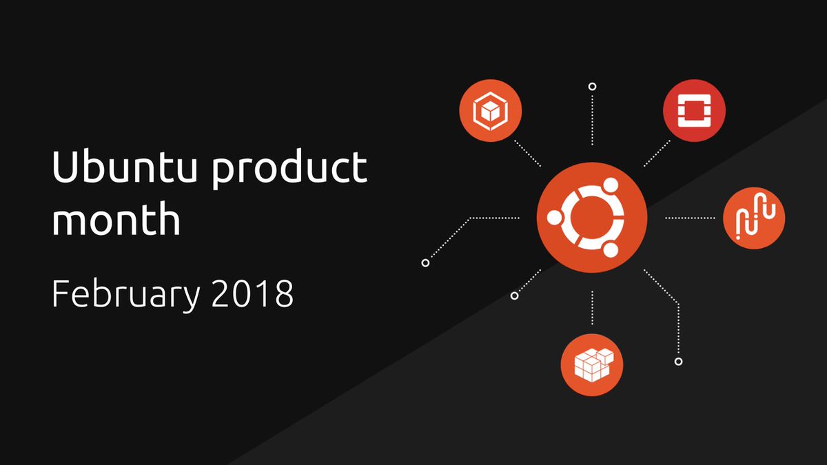 ubuntu's tweet photo. At #UbuntuProductMonth, learn about #LXD, @snapcraftio, Canonical #OpenStack, #JujuCharms, and more from the developers themselves! https://t.co/Y7fUcCGvHt https://t.co/KAdtXPsxQ5