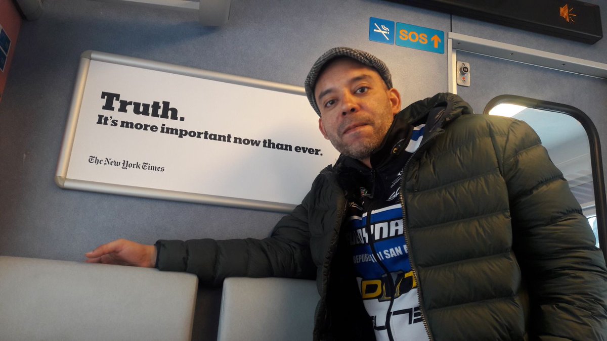 philipurech's tweet photo. @nytimes ❤ your claim. But I doubt main recipient @realDonaldTrump rides the local train while in town #Davos #WEF18 (1/2) https://t.co/A1nUp6JD98
