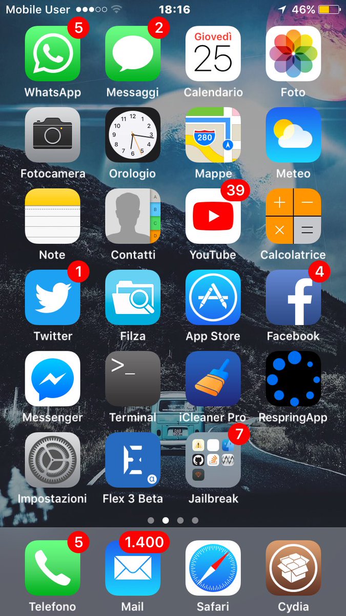 CydiaGeek's tweet photo. #BarFade: Iโve now pushed new Update on #Cydia to #BigBoss Repo: enjoy ๐ ๐ฝ๐คppl!
Version 1.2.6
- Added the option to Show Mobile User instead of the Carrier.
- Added the option to Show Ever the Full WiFi Bars (just for just Cosmetic Purpose). https://t.co/X1QDnhBNOo