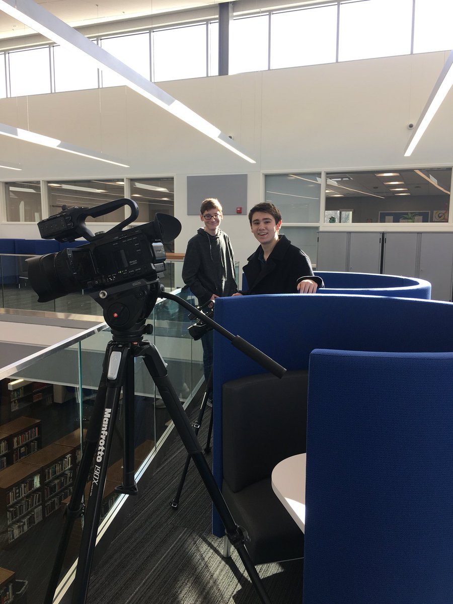 erintmedia's tweet photo. Filming in the new library! #LadueMedia https://t.co/zdtQpXoKYb