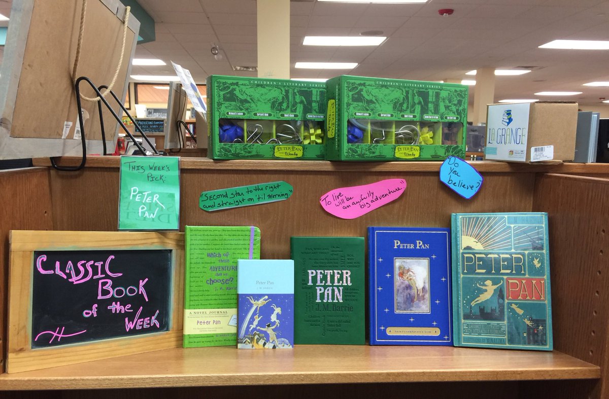 AndersonsBkshp's tweet photo. Peter Pan is our inaugural classic book of the week! Every week, a member of our staff will highlight a favorite classic book of theirs. #PeterPan #LuvLaGrange #ClassicBookOfTheWeek https://t.co/gxvhCDLhya