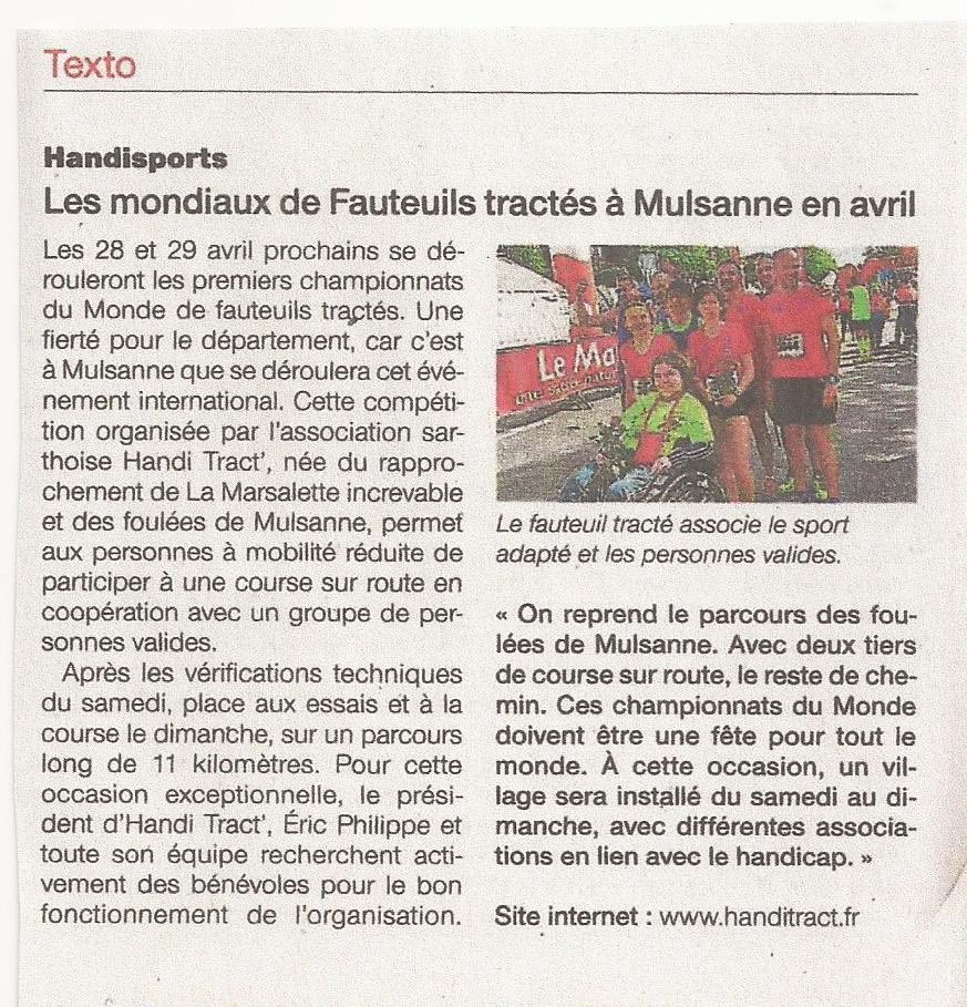 Handitract's tweet photo. On parle de nous dans @OuestFrance @OuestFrance72 !! Merci à eux pour ce superbe article ! #Handicap #championnathanditract #handitract #28/29avril #fauteuil #mondial https://t.co/ZHcrbEzjxp