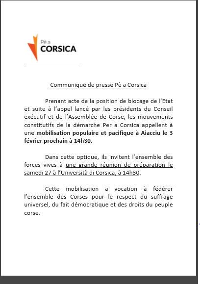 Pe_A_Corsica's tweet photo. #Mubilisazione u 3 di ferraghju à 2ore è mezu dopu meziornu in Aiacciu
Riunione di preparazione u 27 di ghjennaghju in Corti à l'università à 2ore è mezu dinù
#PèACorsica https://t.co/s7r4lubVpv