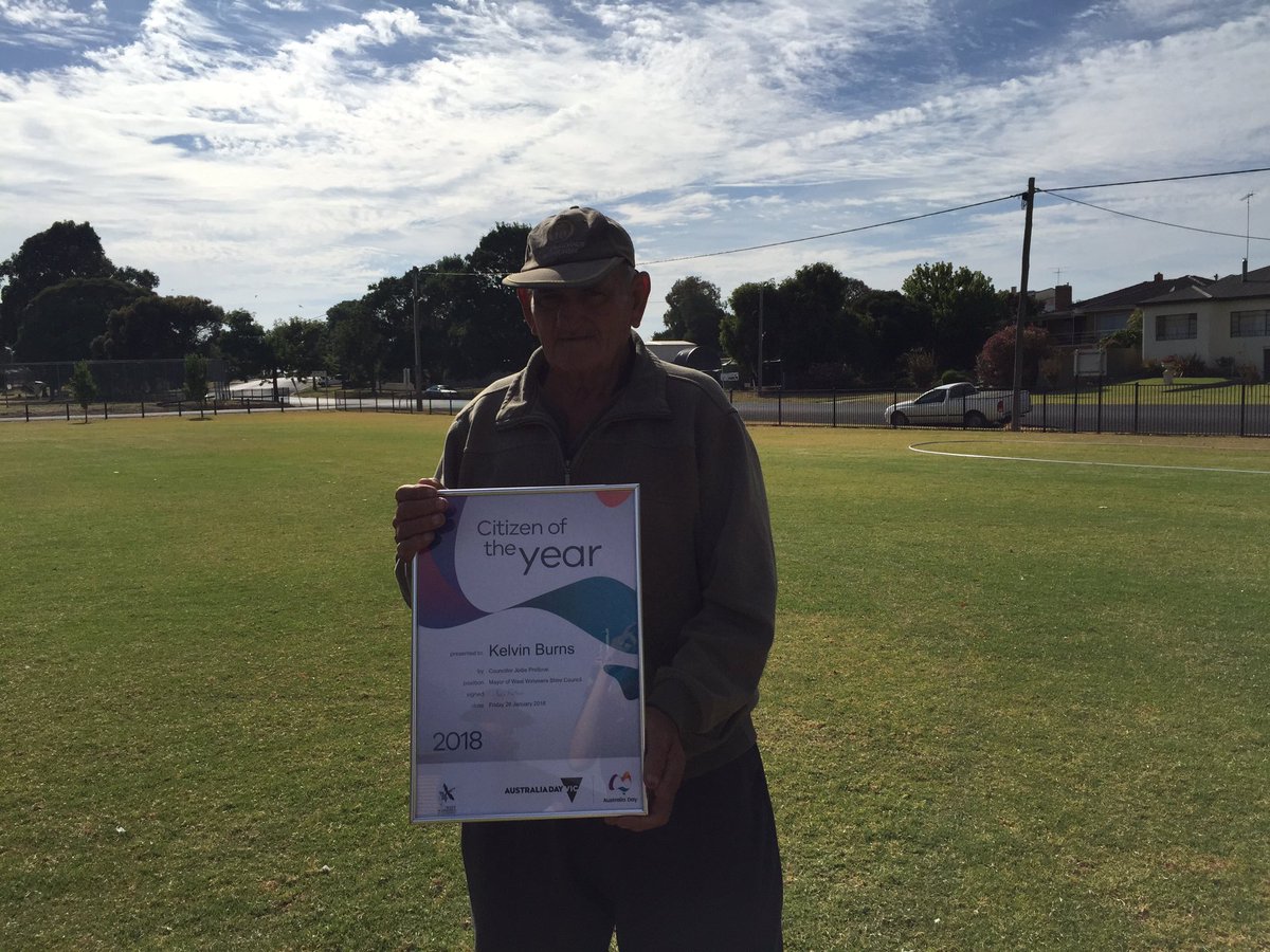 Kelvin Burns is West Wimmera Shire's #AustraliaDay citizen of the year!