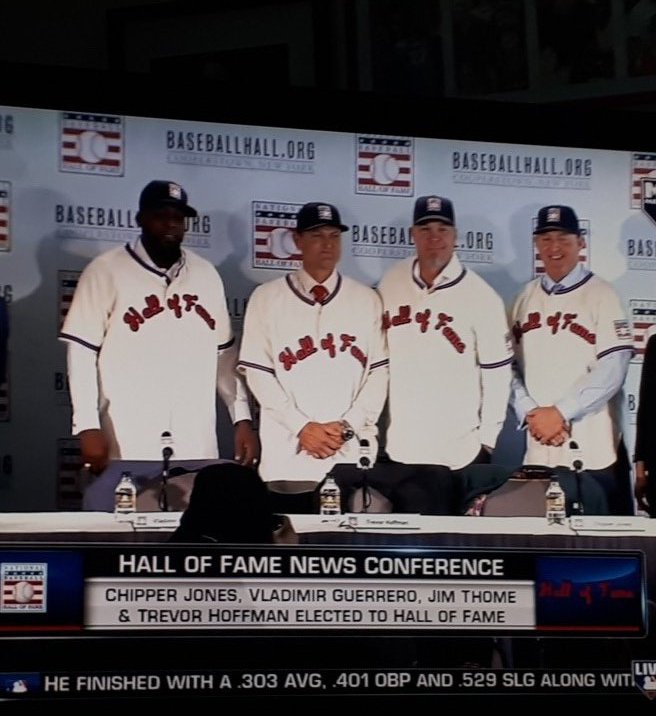 Vlad enters the Hall Of Fame as an Angel.... once an Expo always as Expo.... nonetheless we have another Expo in the Hall. Congrats <a href="/VladGuerrero27/">Vladimir Guerrero</a>