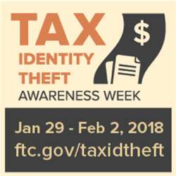 The  <a href="/FTC/">FTC</a> is offering #TaxIDTheft workshops all week on Jan. 29 - Feb. 2 ow.ly/FKid30i0flv #TaxSeason #IDTheft