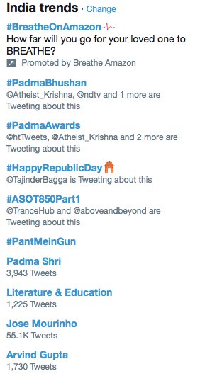 Wow. Can’t believe it. #ASOT850Part1 is trending in India. @ArminvanBuuren @ASOT