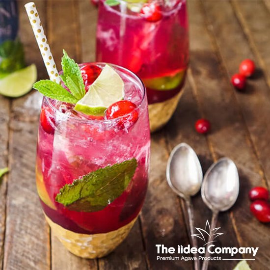 TheiideaCompany's tweet photo. Delight your guests with this seemingly complex (but so simple!) Cranberry Mojito Punch. Just substitute the sugar for our sweet agave syrup.

Get the recipe here:
https://t.co/Nm1mbLu25z

#Health #Food #organic #vegan #facts #cocktails #recipes #drinks #agave https://t.co/lEfRijxa9u