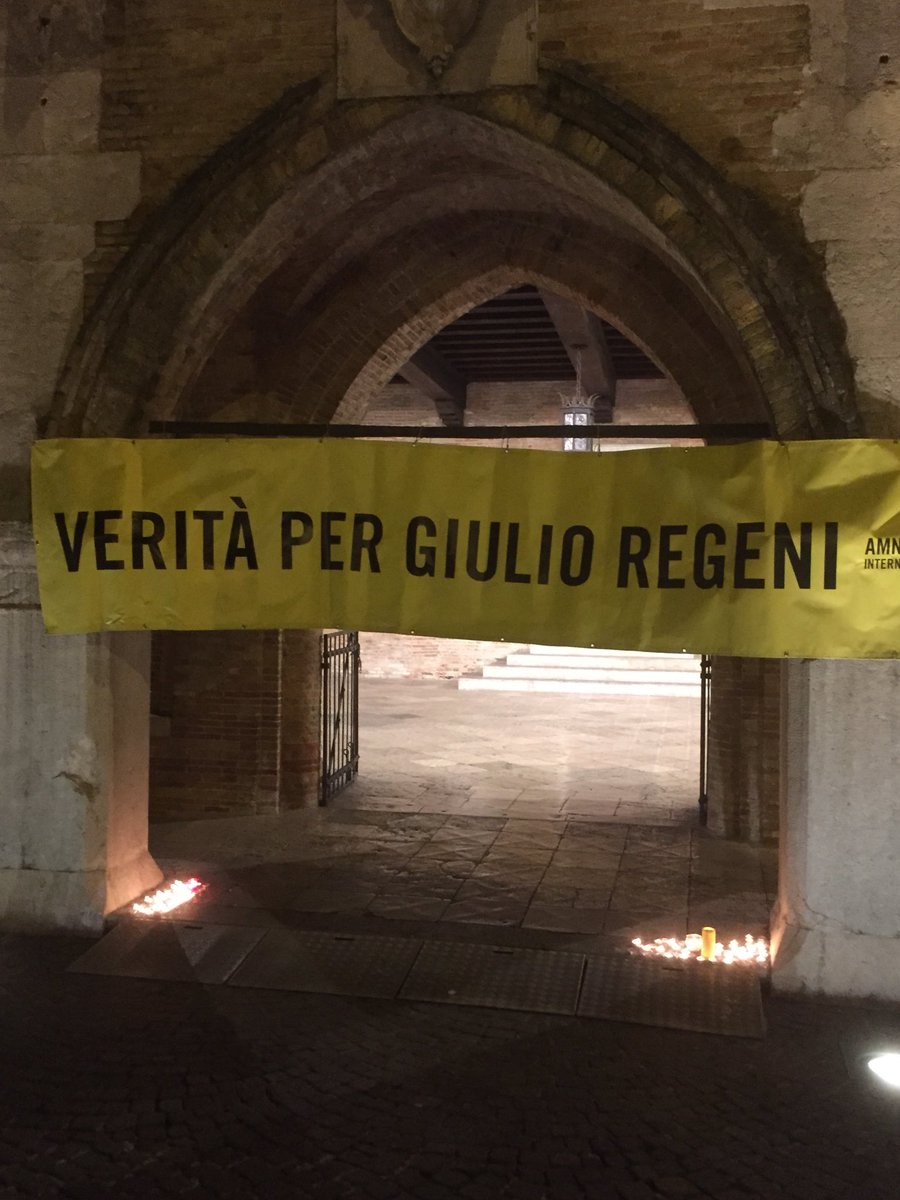 ilfiume's tweet photo. Oggi in tanti abbiamo ricordato i #2annisenzaGiulio a Pordenone https://t.co/ZW6OJYU4xp