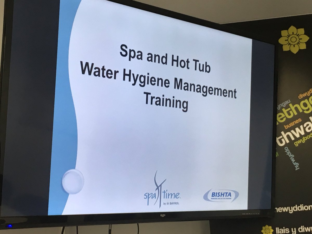 NWalesHotTubs's tweet photo. Today our sister company @YouTrain_ held our first  Bishta Water Hygiene Course to promote HSG282 for business use hot tubs. This is something we will continue to do to ensure our clients are getting the knowledge and expertise to run their spas safely. https://t.co/Xdjqaa01J3