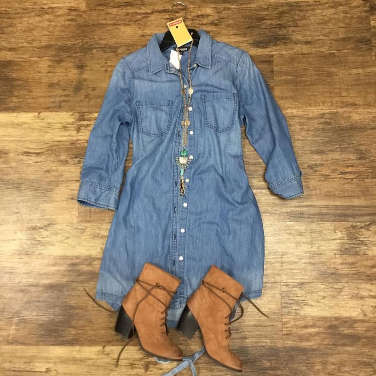 StyleEncore's tweet image. Denim rocks! #OOTD from Style Encore - Bloomington, IN!