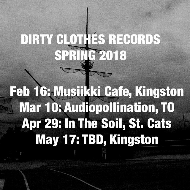 DirtyClothesRec's tweet photo. Letting you know about some upcoming shows these next few months. Stay warm friends and maybe see you out there? https://t.co/ajGf1d1JcW