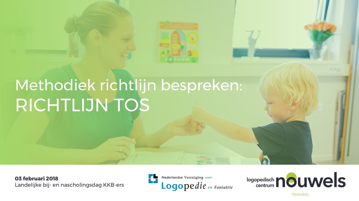 Op 03-02-2018  verzorgen Annelies &amp; Caroline een workshop methodiek bespreken #richtlijnTOS op de landelijke na- en bijscholingsdag van de @NVLF voor KKB-ers. Nu druk in de voorbereiding! #Logopedie #TOS