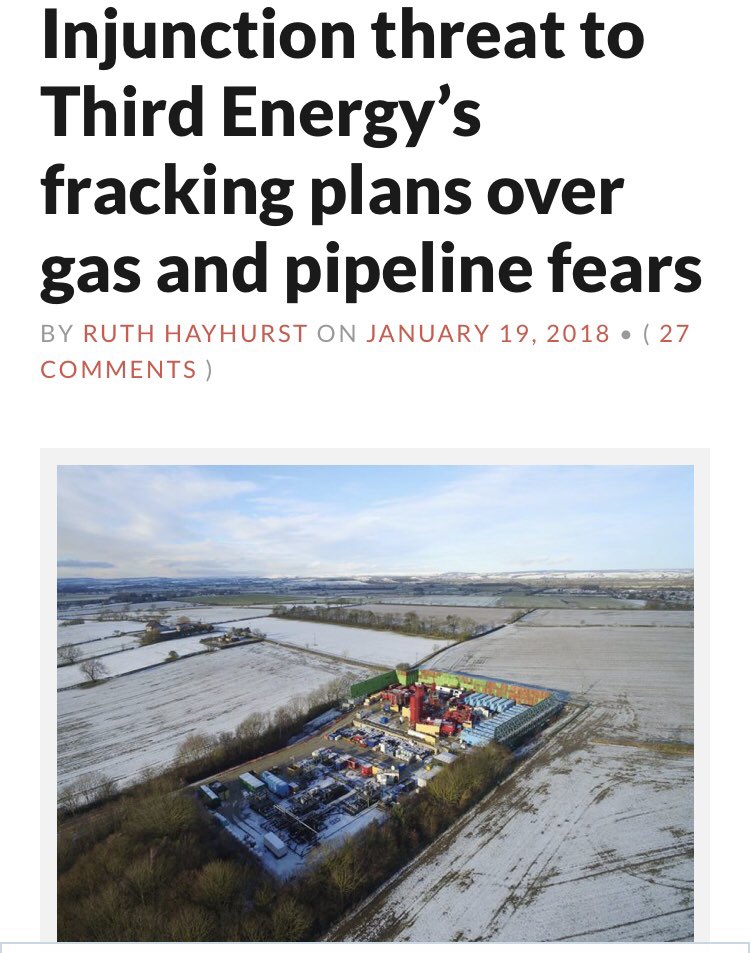 It’s safe to say - The Fracking industry really did have another awful week!

▪️INEOS - rejected
▪️Cuadrilla - rejected
▪️IGAS - rejected
▪️Third Energy - where to begin!

#Fracking looks doomed in the UK. 

#NoSocialLicence #WeSaidNo