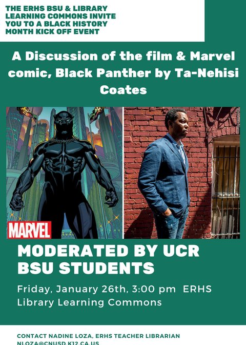 Happening tomorrow, 3:00pm in the Library!