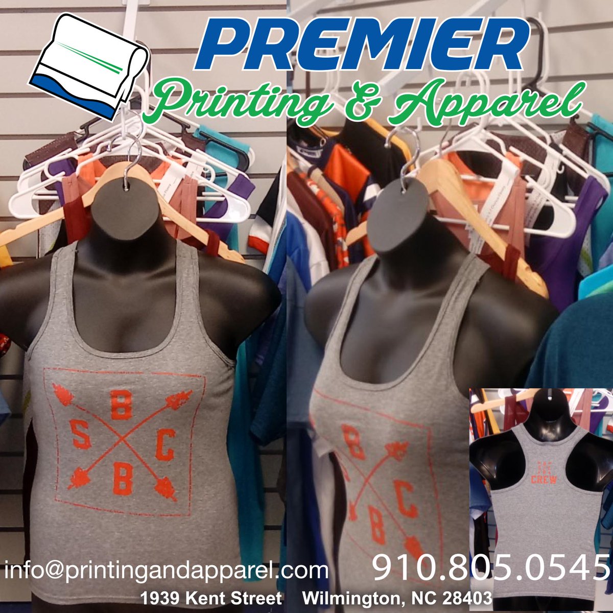 MariePremier's tweet image. Ladies, we have cute and comfortable Tank Tops and Razor Backs.  Any color, any style and any size.