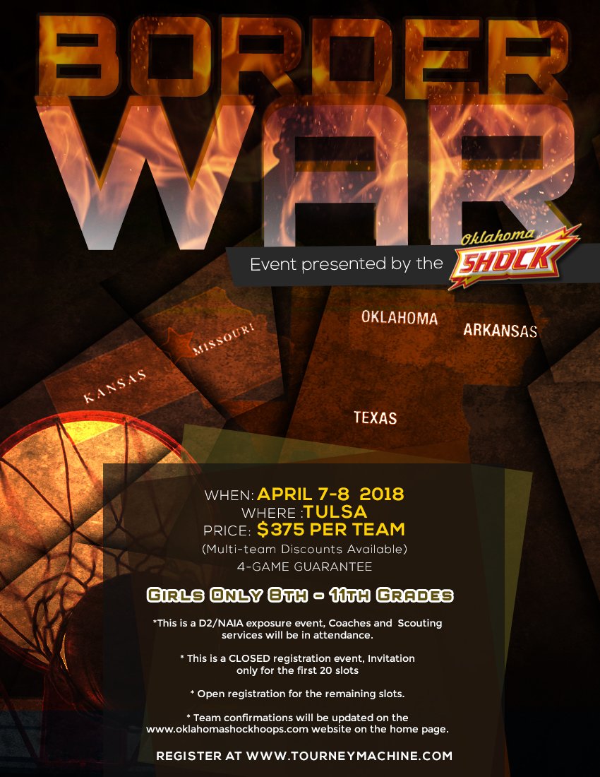 CoachRubyD's tweet image. Excited to announce that @OKHoopsReport will be in the building for the 2018 Border War presented by @Shockhoops !!! Make sure and contact them early to secure your spot. If you don't have access to a highlight video service ..you really gotta check them out!!