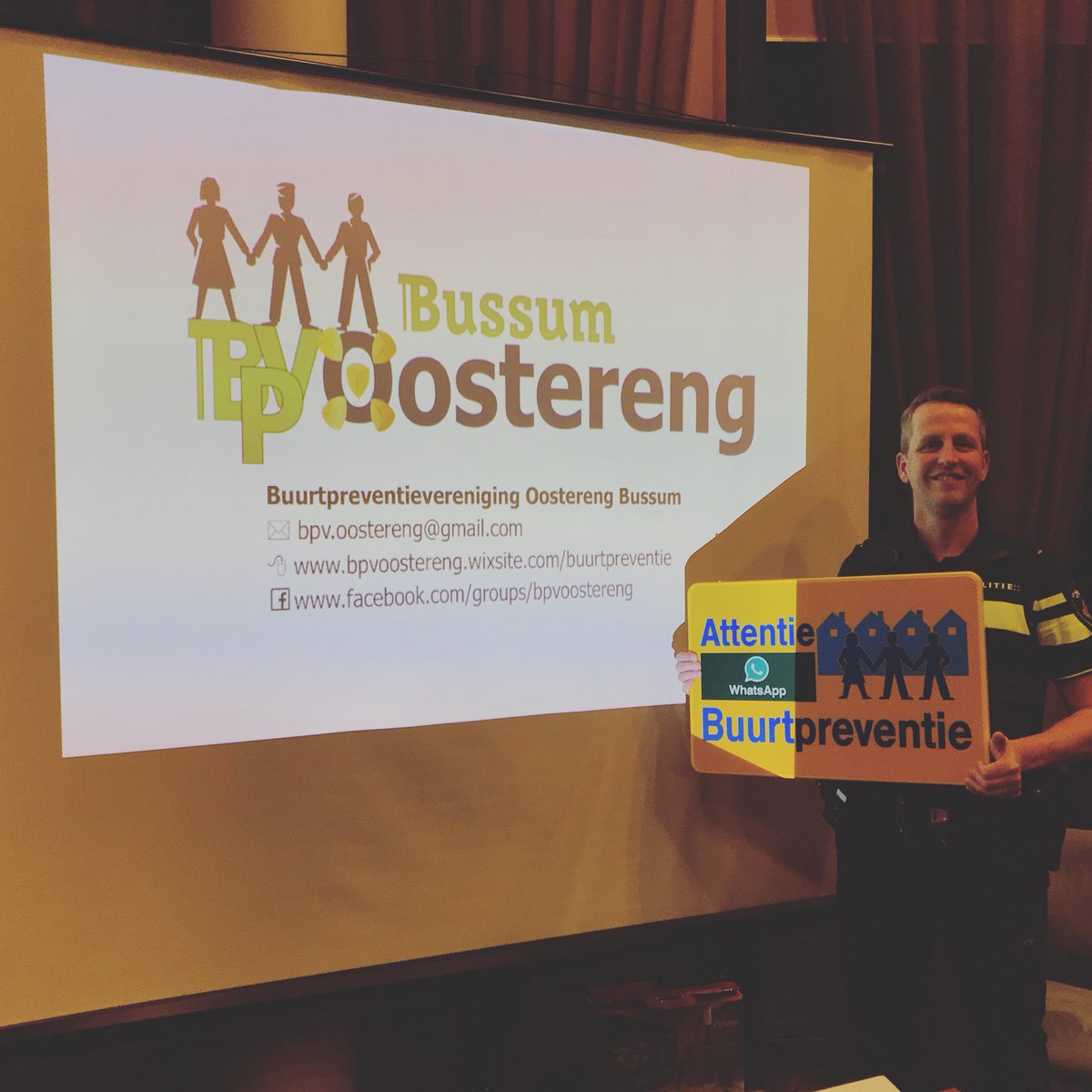 Yes! De eerste buurtpreventie vereniging in Bussum zuid. Samen werken voor een veiligere en leefbare wijk👍💪