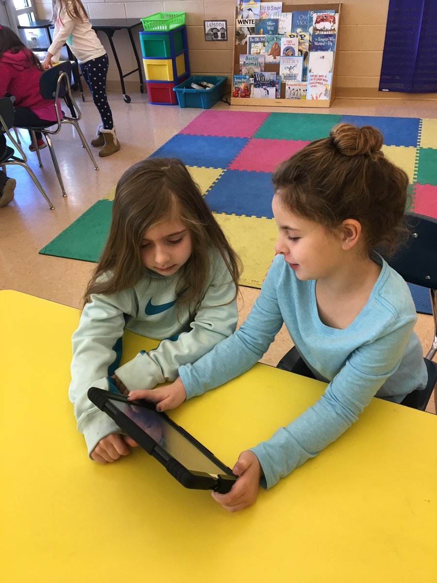 Ss love using technology during small groups. The tech tubs are an exciting addition. @rachelpricetn