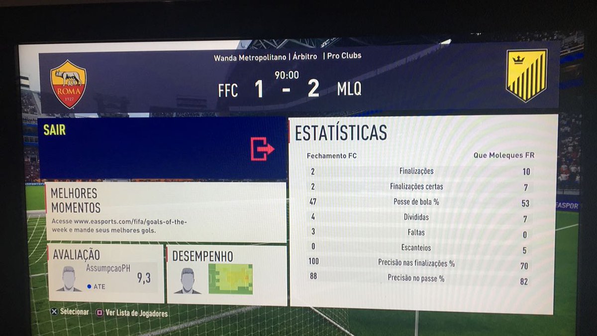 QueMolequesFR's tweet photo. ⚽ RESULTADOS DA NOITE ⚽

FBPC - 7° e 8° RODADAS

☞ Fechamento FC ✔ - 2-1 
☞ Real GV City (Jogo em análise pela federação)

CVFS

☞ XI Wolves ◽ 3-3 
☞ Mitos Pro ✔ 4-2 
☞ Imbatíveis ✔ W.O 

NOITE FELIZ! E A MOLECADA VEM COMO? https://t.co/cQfVQ3gx7K