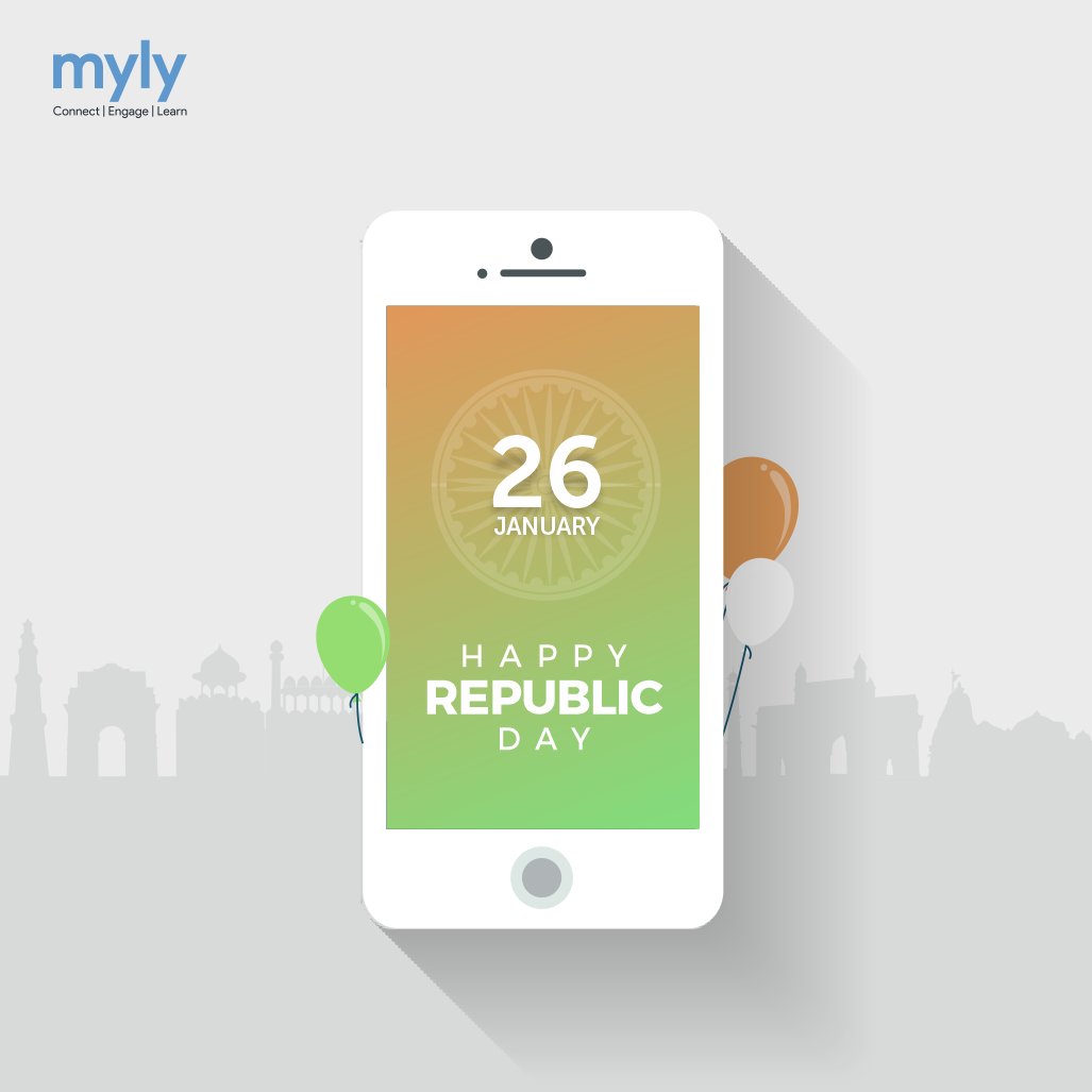 mylyapp's tweet photo. With the entire world moving towards digital education, this Republic Day, let’s spread digital literacy together. myly salutes the spirit of India!!
#HappyRepublicDay https://t.co/RLsOSKGqnP
