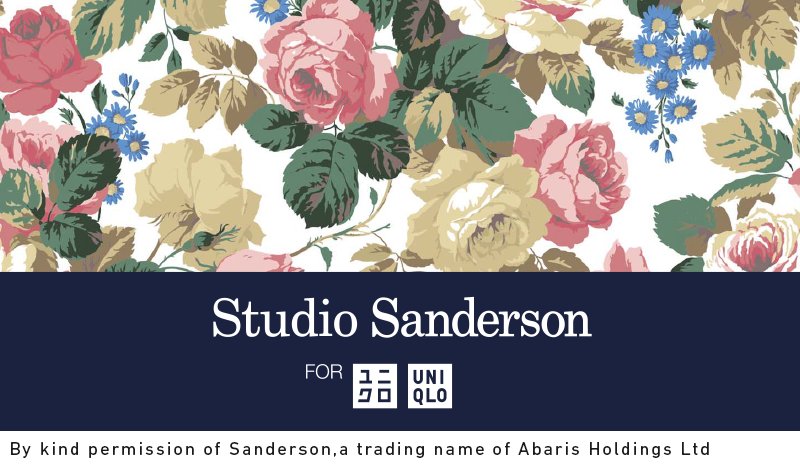 Studio Sanderson スタジオ サンダーソン UNIQLO ユニクロ コラボ 限定 新品 未開封 ブラ ワンピース Ｌ ボタニカル 花柄 ネイビー UNIQLO ＊ スタジオサンダーソンフォーユニクロ 花柄アイテム 2019SS