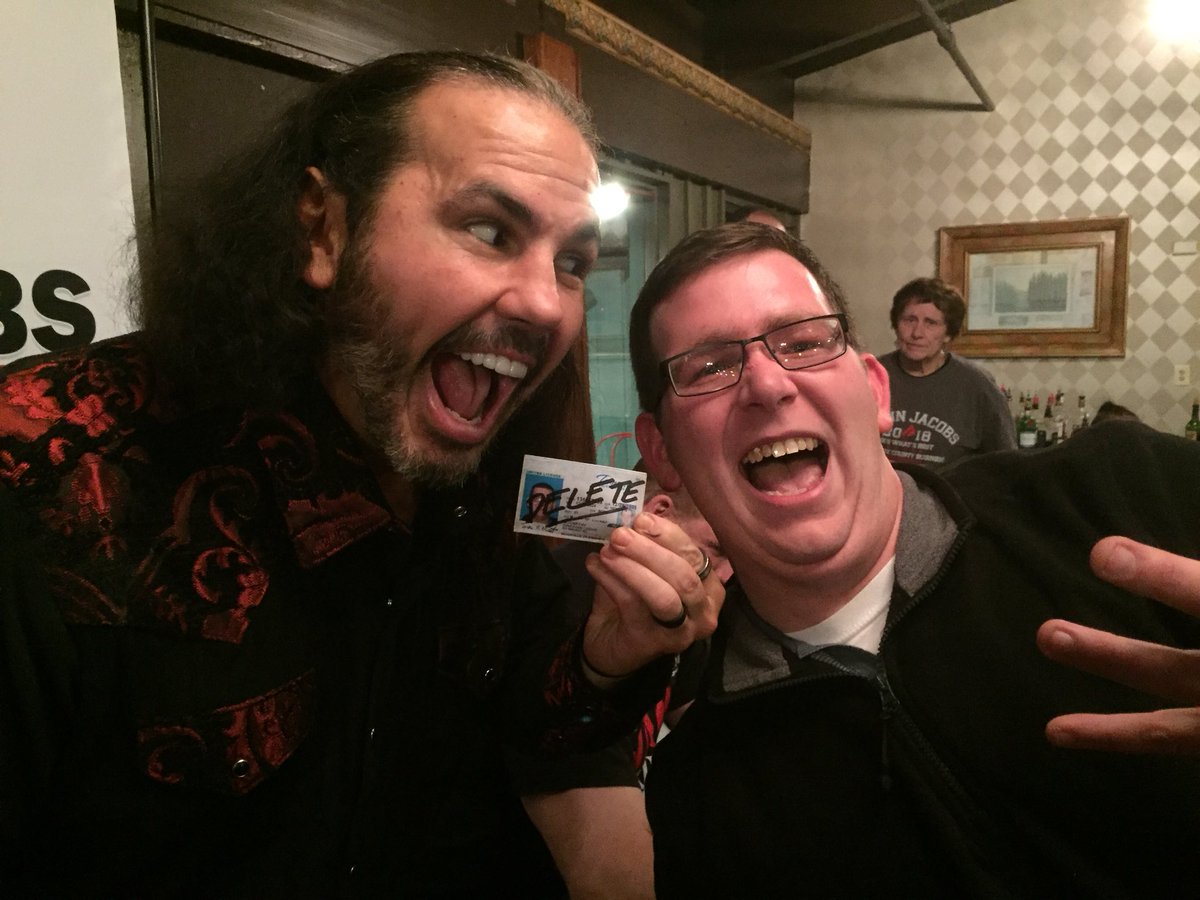 j_mcCarthy26's tweet photo. @MATTHARDYBRAND Thank you for officially deleting me tonight. The treat was WONDERFUL! https://t.co/oMwZpy3U1p